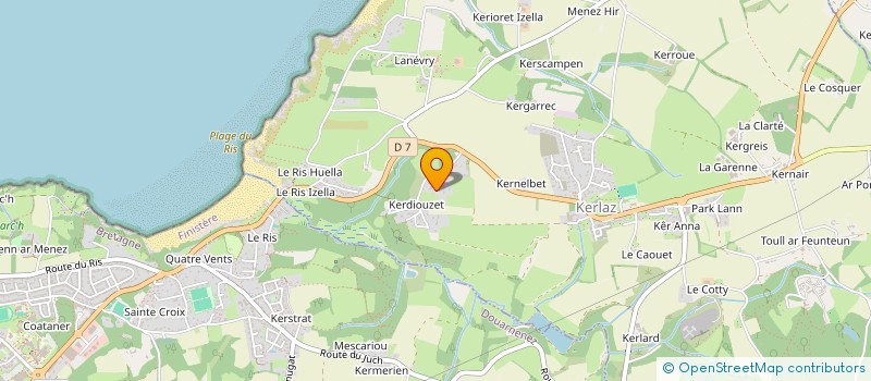 localisation de l'entreprise MADAME SYLVIANE NEDELEC  KERLAZ