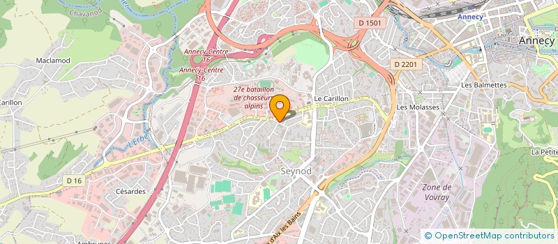 localisation de l'entreprise MADAME SYLVIANE NUARET à ANNECY