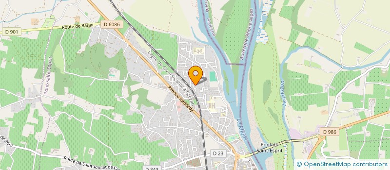 localisation de l'entreprise MADAME SYLVIANE PAILHON  PONT ST ESPRIT