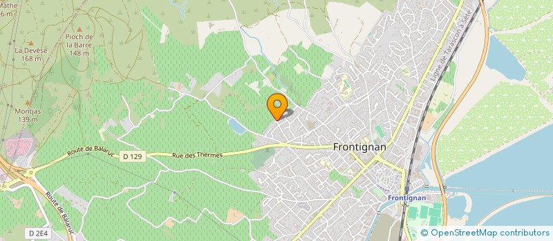 localisation de l'entreprise MADAME SYLVIANE PELOUS à FRONTIGNAN