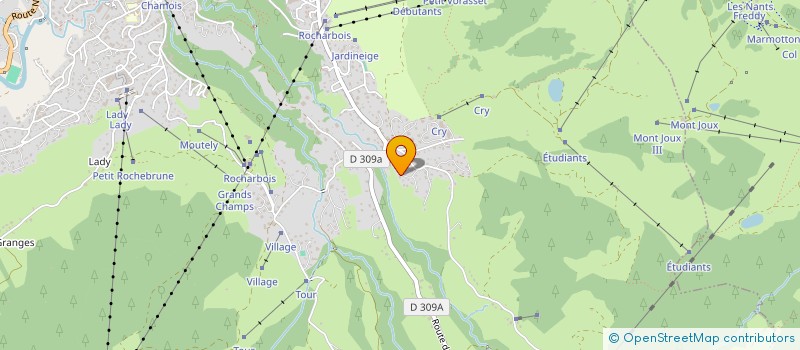 localisation de l'entreprise MADAME SYLVIANE PERRIN  MEGEVE