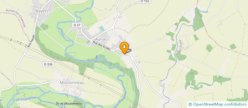 localisation de l'entreprise MADAME SYLVIANE PETIT à AUNAC-SUR-CHARENTE