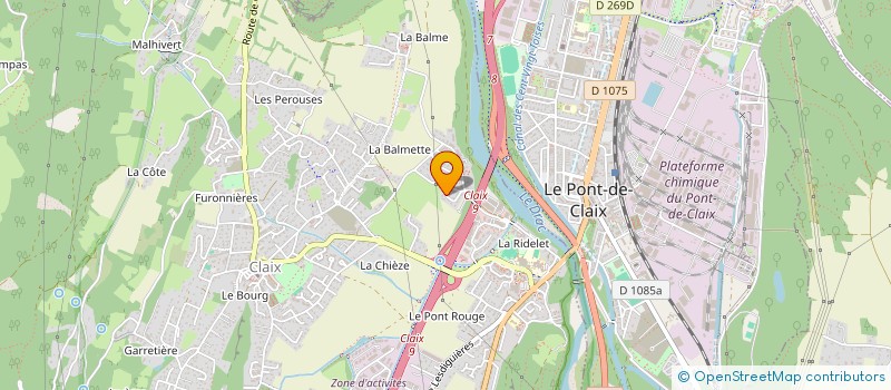 localisation de l'entreprise MADAME SYLVIANE PFISTER  CLAIX