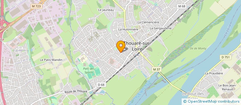 localisation de l'entreprise MADAME SYLVIANE PHILIPOT  THOUARE-SUR-LOIRE