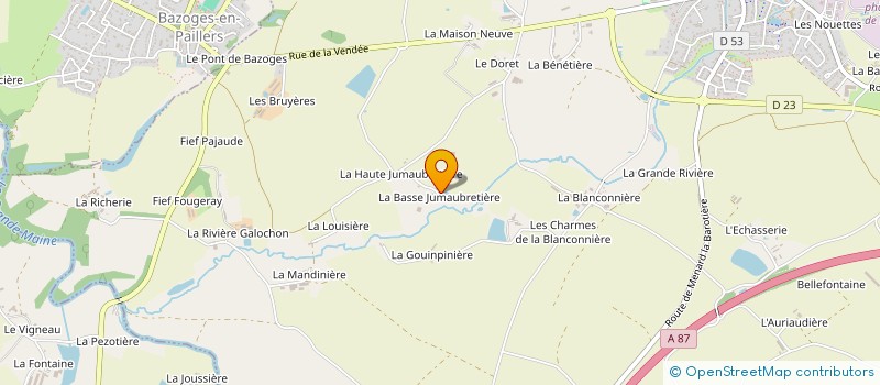 localisation de l'entreprise MADAME SYLVIANE PLUCHON à BEAUREPAIRE