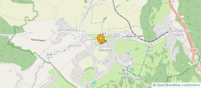 localisation de l'entreprise MADAME SYLVIANE POURCHET  METABIEF