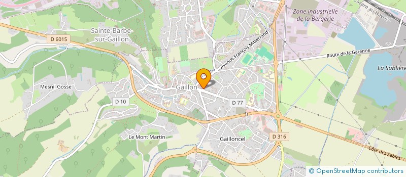 localisation de l'entreprise MADAME SYLVIANE QUERE  GAILLON