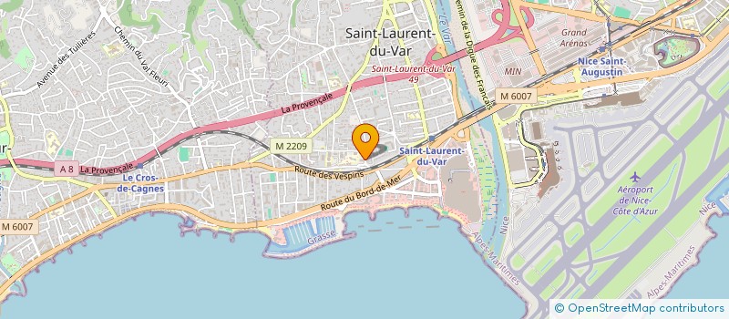 localisation de l'entreprise MADAME SYLVIANE RENAUDEAU à SAINT-LAURENT-DU-VAR
