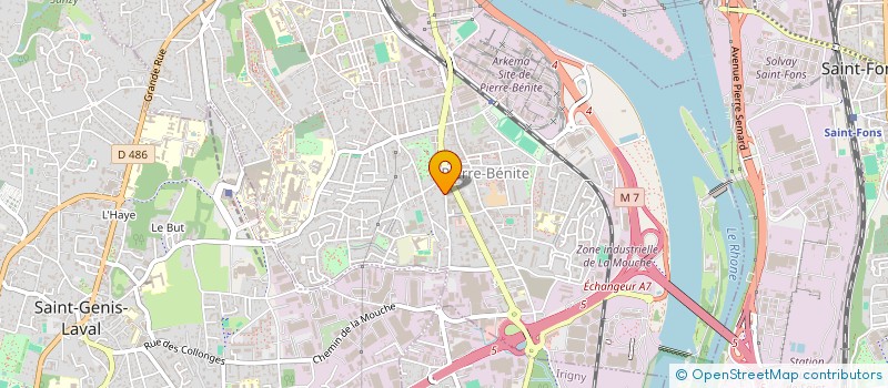 localisation de l'entreprise MADAME SYLVIANE REZZE  OULLINS-PIERRE-BENITE