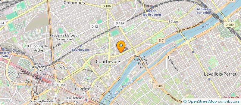 localisation de l'entreprise MADAME SYLVIANE RIBIERE à COURBEVOIE