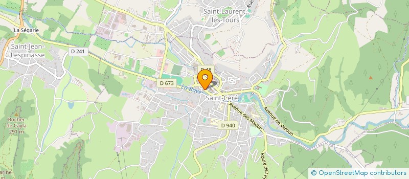 localisation de l'entreprise MADAME SYLVIANE RUSCASSIE  SAINT-CERE