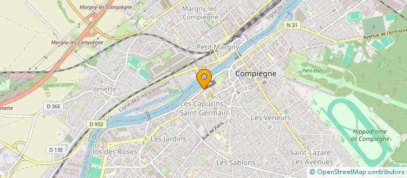 localisation de l'entreprise MADAME SYLVIANE SABATIER  COMPIEGNE