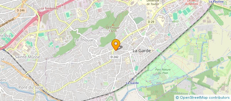 localisation de l'entreprise MADAME SYLVIANE SILVI  LA GARDE