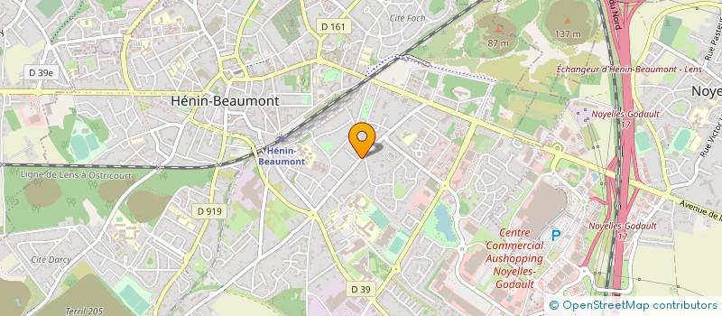 localisation de l'entreprise MADAME SYLVIANE SORLIN à HENIN-BEAUMONT