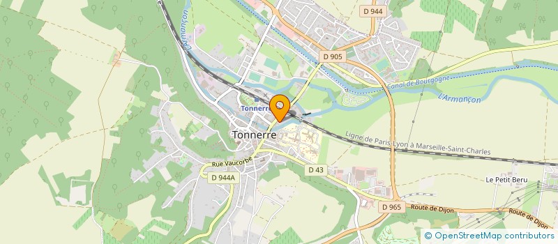 localisation de l'entreprise MADAME SYLVIANE TOULON  TONNERRE