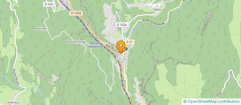 localisation de l'entreprise MADAME SYLVIANE TRAHAY  TENAY