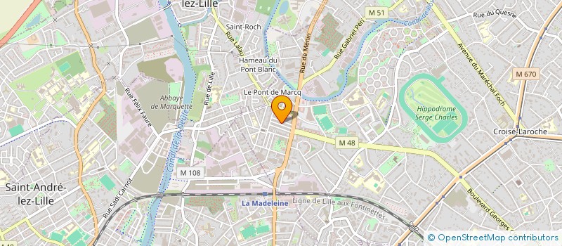 localisation de l'entreprise MADAME SYLVIANE TROGNON à MARCQ-EN-BARŒUL