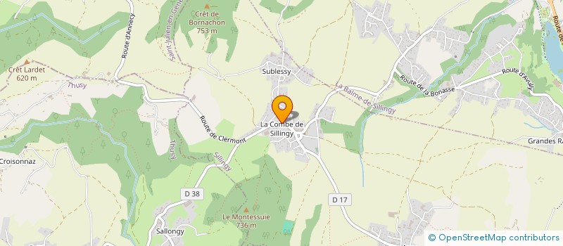 localisation de l'entreprise MADAME SYLVIANE VERNAY  SILLINGY