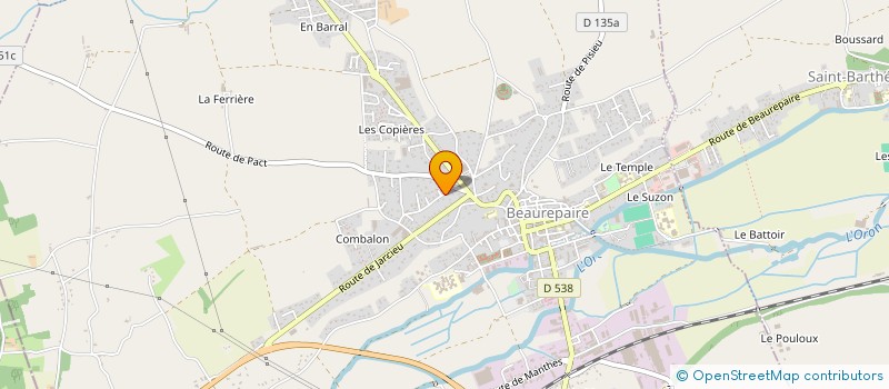 localisation de l'entreprise MADAME SYLVIANE VERZEROLI  BEAUREPAIRE