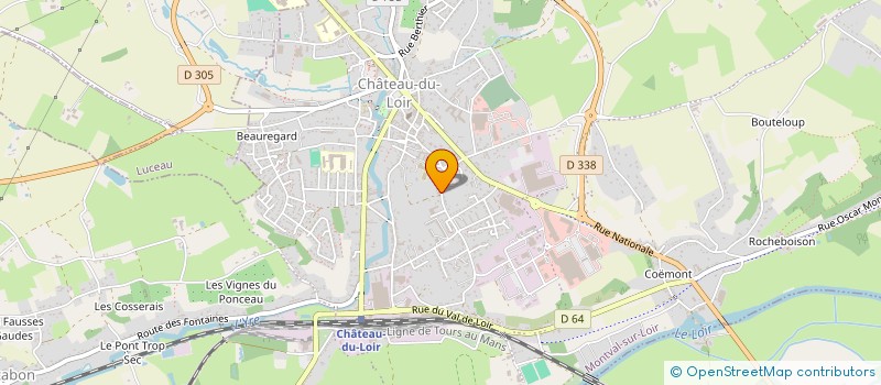 localisation de l'entreprise MADAME SYLVIANE YVONNE MONTHULE à MONTVAL-SUR-LOIR