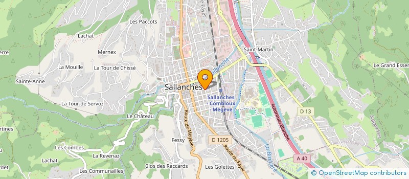 localisation de l'entreprise MADAME SYLVIANNE ALBEAUX à SALLANCHES