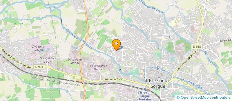 localisation de l'entreprise MADAME SYLVIANNE CAGNY  L'ISLE-SUR-LA-SORGUE