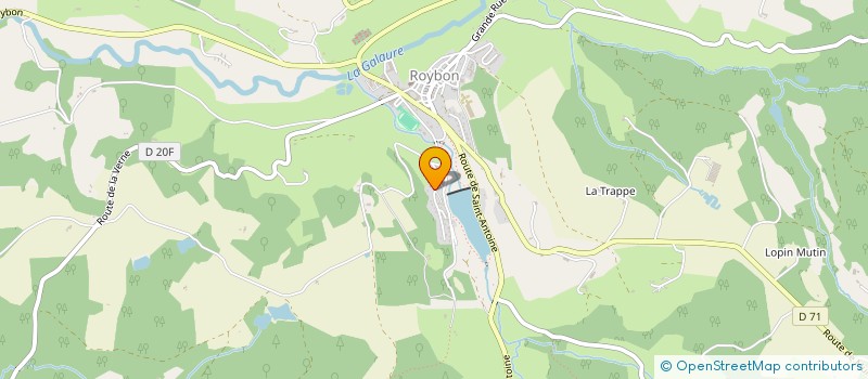 localisation de l'entreprise MADAME SYLVIANNE GIRIAT  ROYBON