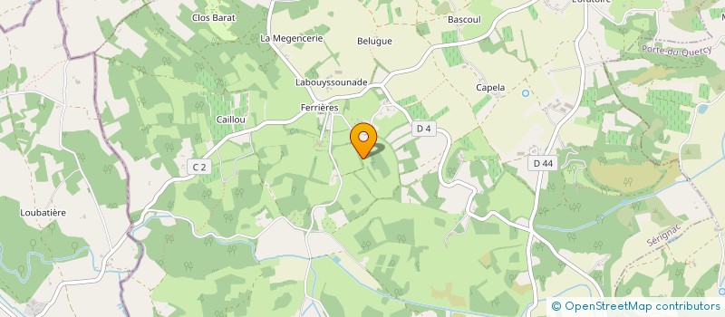 localisation de l'entreprise MADAME SYLVIANNE HAMONEAU  TOUZAC