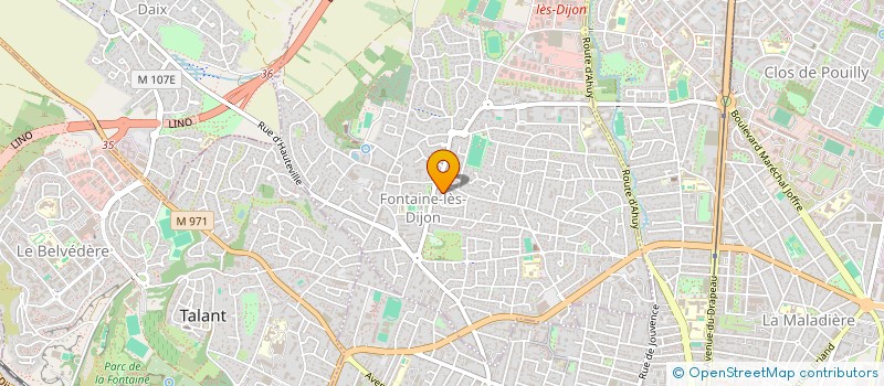 localisation de l'entreprise MADAME SYLVIE AGNES BONNET  FONTAINE-LES-DIJON