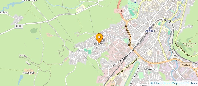 localisation de l'entreprise MADAME SYLVIE ALAZARD à AURILLAC