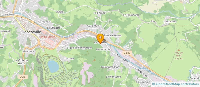 localisation de l'entreprise MADAME SYLVIE ALBAGNAC  DECAZEVILLE