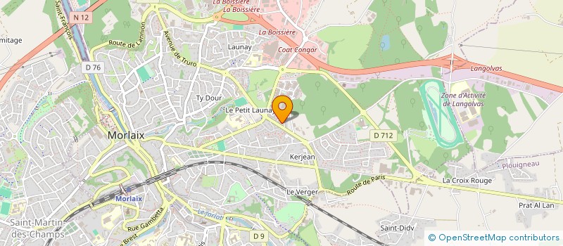 localisation de l'entreprise MADAME SYLVIE ALICE MAFAITY  MORLAIX