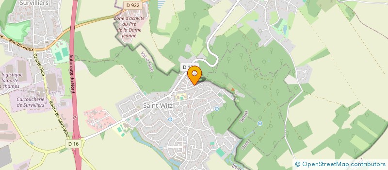 localisation de l'entreprise MADAME SYLVIE ALRIC  SAINT-WITZ