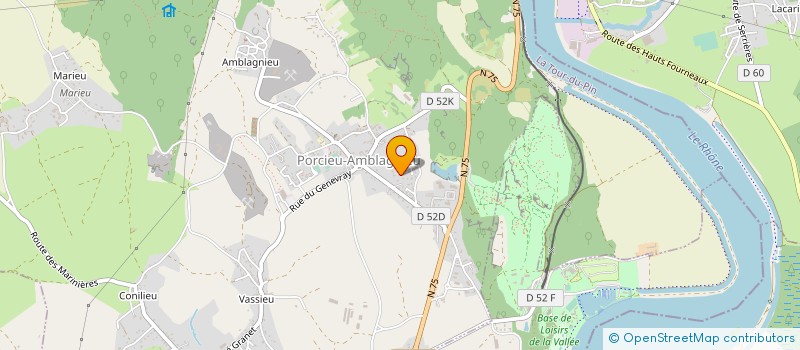 localisation de l'entreprise MADAME SYLVIE ALVES  PORCIEU-AMBLAGNIEU