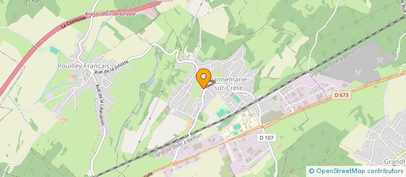 localisation de l'entreprise MADAME SYLVIE ANCONA  DANNEMARIE-SUR-CRETE