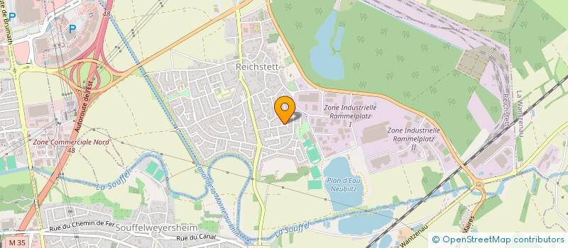 localisation de l'entreprise MADAME SYLVIE ANDRE  REICHSTETT