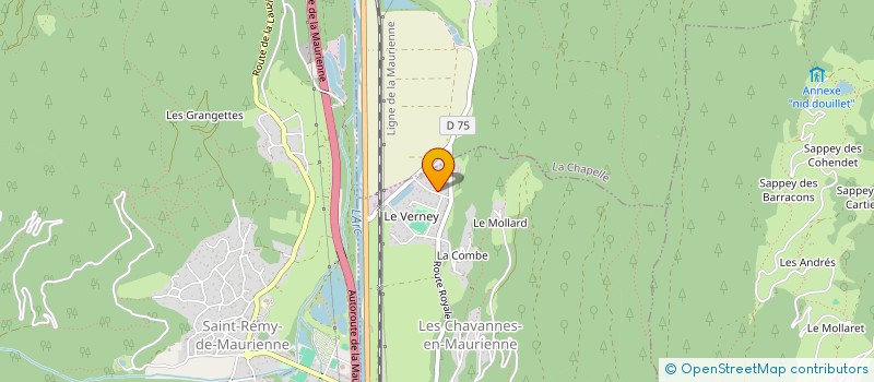 localisation de l'entreprise MADAME SYLVIE ANDRIEUX  LES CHAVANNES-EN-MAURIENNE