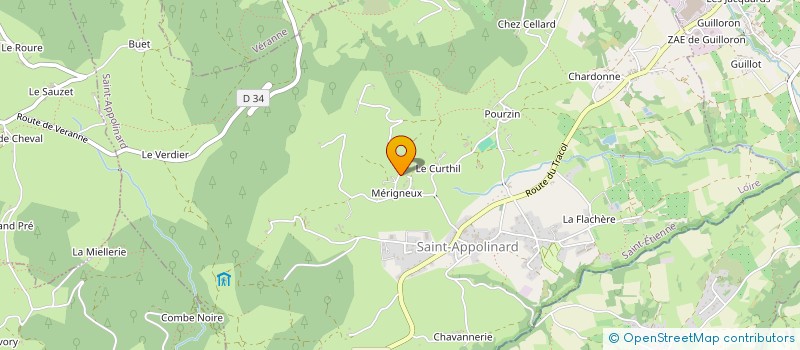 localisation de l'entreprise MADAME SYLVIE ANGIBOUST  SAINT-APPOLINARD