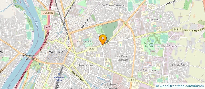 localisation de l'entreprise MADAME SYLVIE ANJOUY à VALENCE