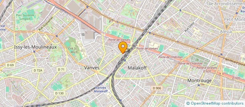 localisation de l'entreprise MADAME SYLVIE-ANNA LE MARTELOT  VANVES