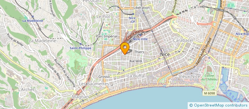 localisation de l'entreprise MADAME SYLVIE ARGENTO à NICE