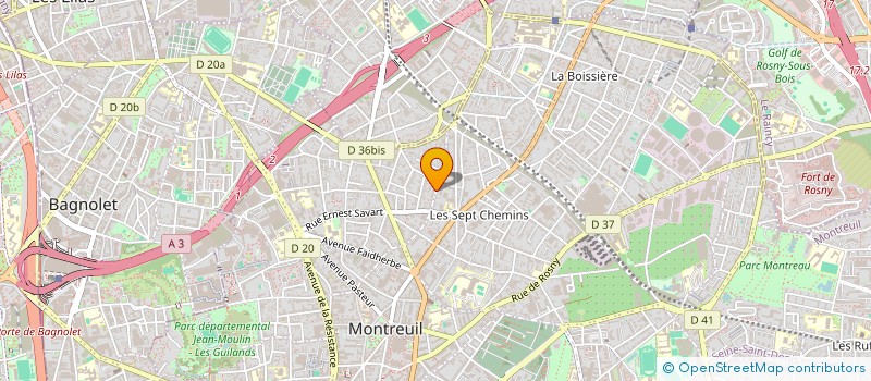 localisation de l'entreprise MADAME SYLVIE ARGIBAY BARGA à MONTREUIL