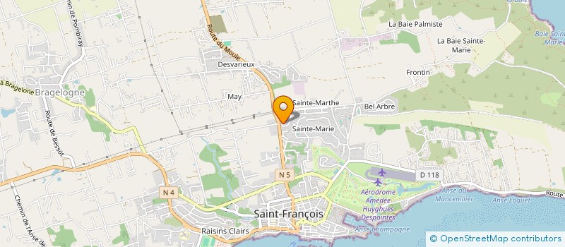 localisation de l'entreprise MADAME SYLVIE ARLOT  SAINT-FRANCOIS