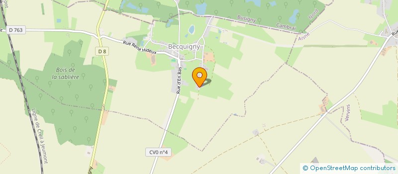 localisation de l'entreprise MADAME SYLVIE ARNOULD  BECQUIGNY