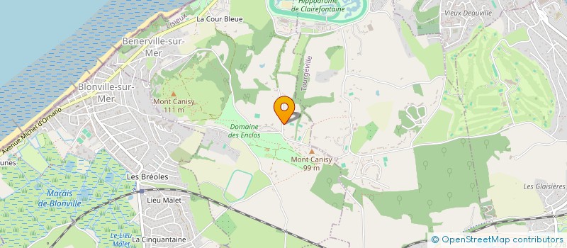 localisation de l'entreprise MADAME SYLVIE AUBERT  BENERVILLE-SUR-MER