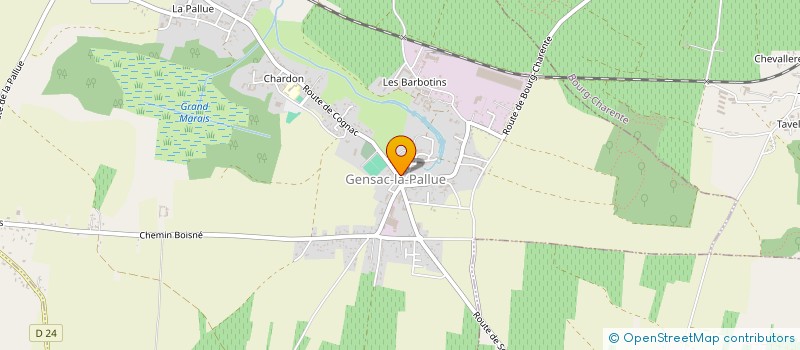 localisation de l'entreprise MADAME SYLVIE AUBERT à GENSAC-LA-PALLUE