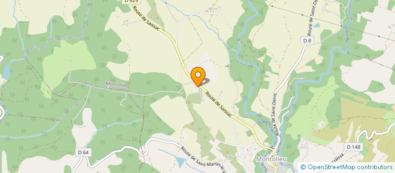 localisation de l'entreprise MADAME SYLVIE AUBERT  MONTOLIEU