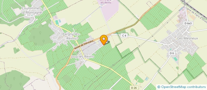 localisation de l'entreprise MADAME SYLVIE AUBRY  JOUY-LES-REIMS