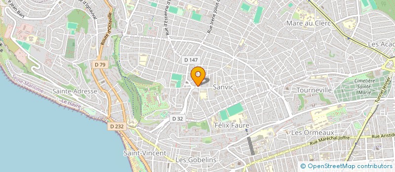 localisation de l'entreprise MADAME SYLVIE AUDEGON à LE HAVRE