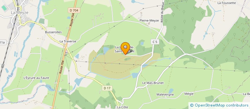 localisation de l'entreprise MADAME SYLVIE AUDEVARD à LA ROCHE L'ABEILLE